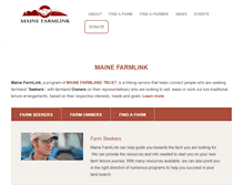 Tablet Screenshot of mainefarmlink.org